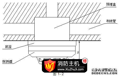 JTY-GD-G3感烟探测器安装方法示意图