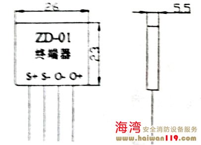 ZD-01终端器的外形示意图