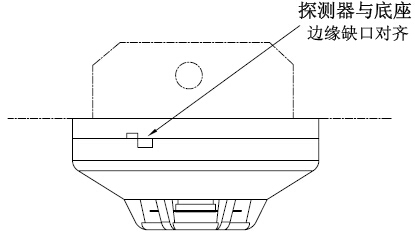 探测器、底座及预埋盒配合图
